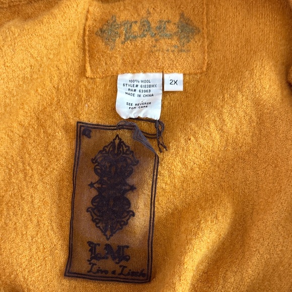 Live a Little Golden Pea Coat - Picture 7 of 11